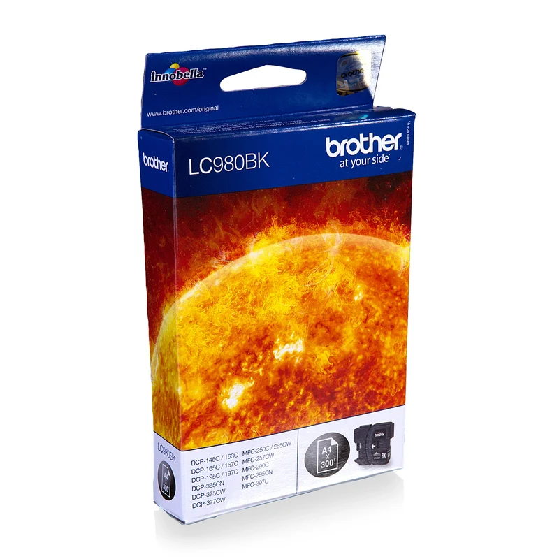 BROTHER Cartouche d'encre LC980BK - Noir