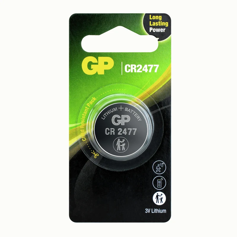 GP Lithium CR2477 | 2477 - 3 V - 1000 mAh - Cellule bouton