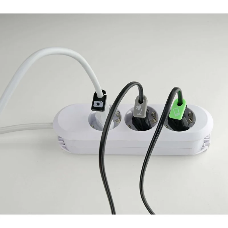 Lot de 12 marqueurs pour câbles électriques Fackelmann Tecno