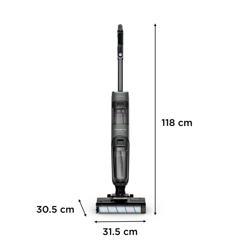 Lavapavimenti Senza Fili Rowenta X-Clean 4 GZ5035 200W Grigio