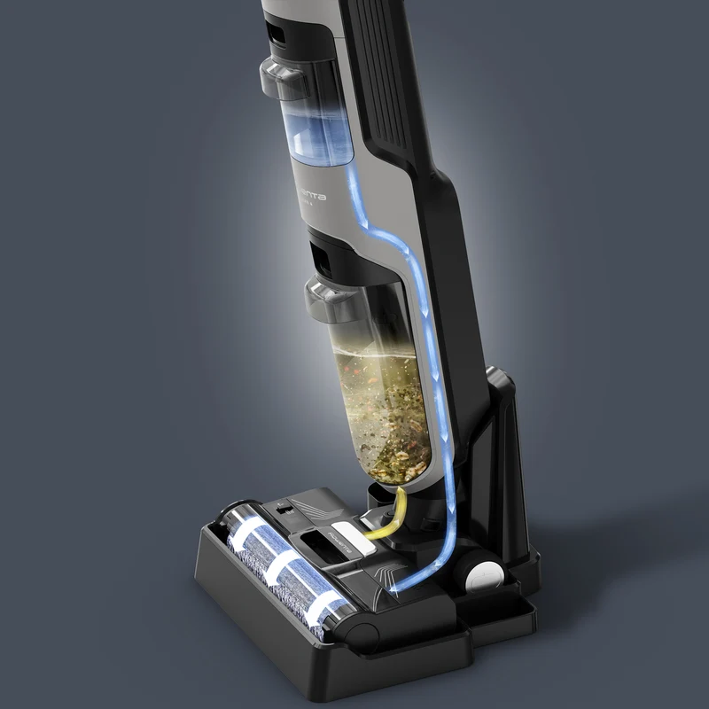 Lavapavimenti Senza Fili Rowenta X-Clean 4 GZ5035 200W Grigio