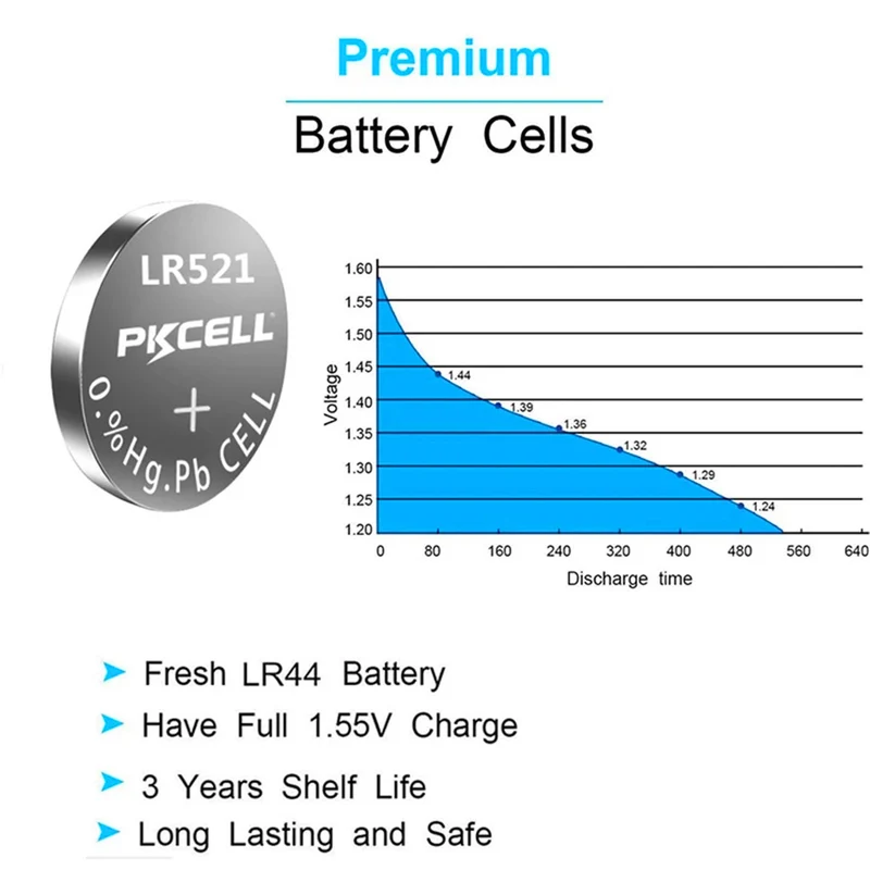 60PCS 1.5 V alkaline button batteries for Laser pointers, clocks, clocks, calculators, computers, cameras