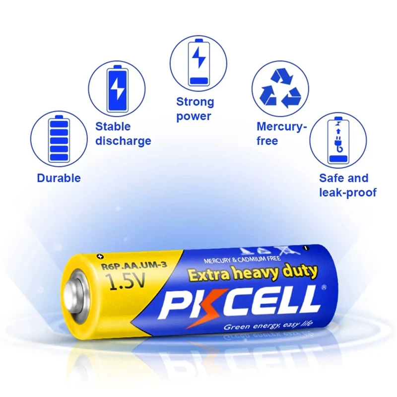 5 pieces 1.5v AA battery for Alarm clock, remote control, flashlight, mini fan