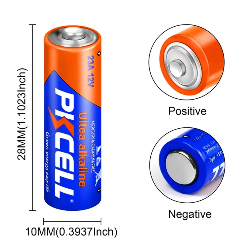 50PCS 12V 23A 23AE 23GA Alkaline Dry Batteries For LED light, keyless car remote control, sex toys
