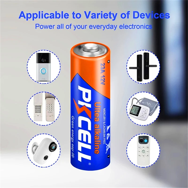 50PCS 12V 23A 23AE 23GA Alkaline Dry Batteries For LED light, keyless car remote control, sex toys