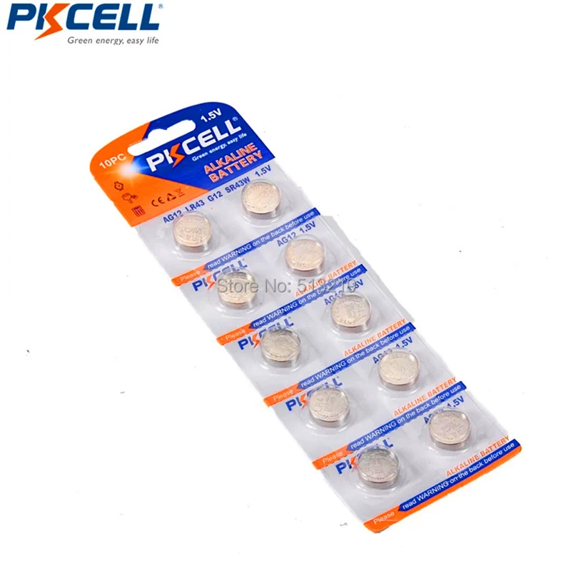 50 pieces 1.5V 100mah AG12 Alkaline Button Battery for Laser pointers, clocks, clocks, calculators, computers, cameras