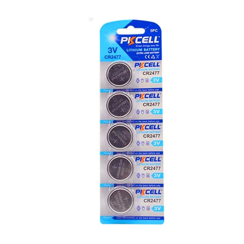 5pcs CR2477 3V lithium button battery for Computers, cameras, digital cameras, pdas, remote controls