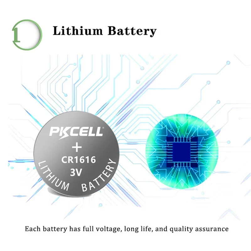 30PCS CR1616 3V lithium button battery for Heart Rate Monitor,Clocks,Cameras, Calculators, Car Alarm Systems