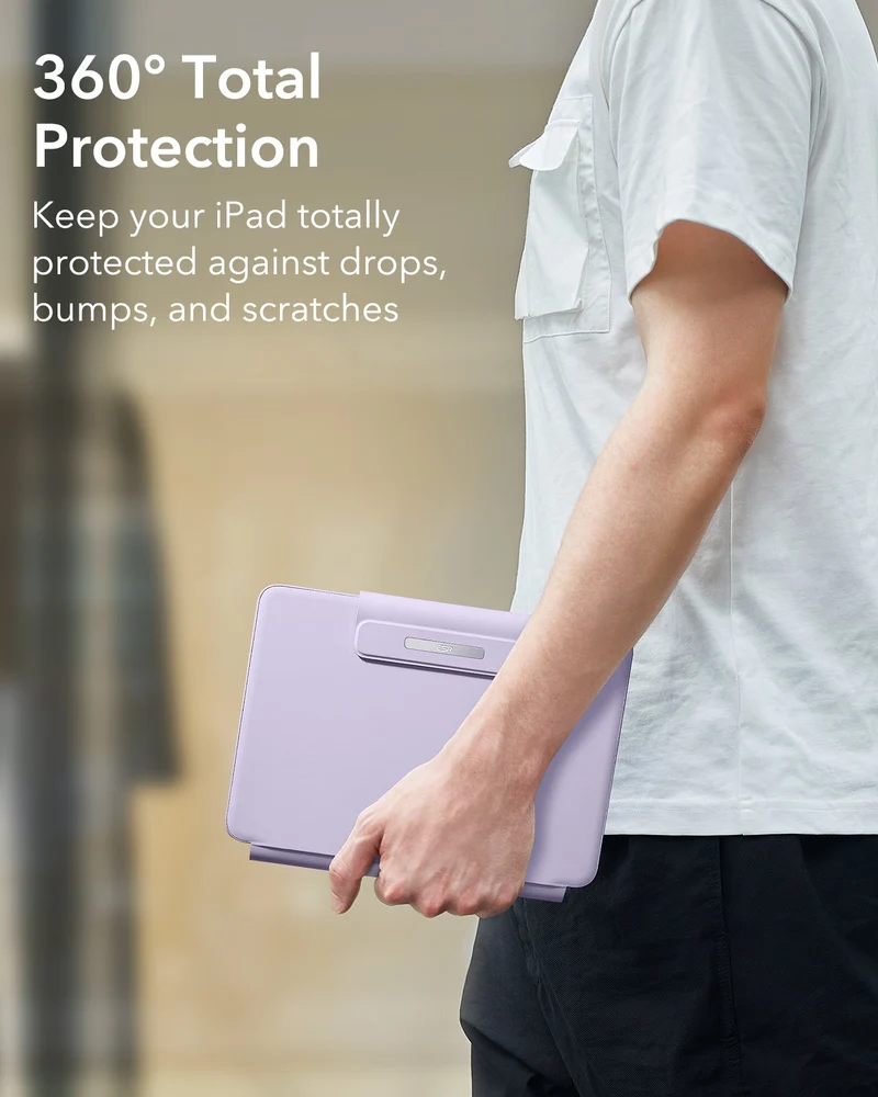 iPad Air 13” (M4) 2026 Rebound Magnetic Keyboard Case - US Layout-Purple