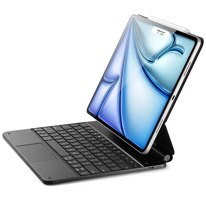 iPad Air 13” (M4) 2026 Rebound Magnetic Keyboard Case - US Layout-Black
