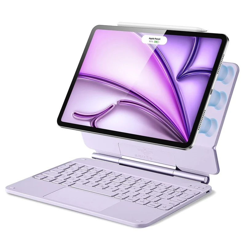 iPad Air 11” (M4) 2026 Rebound Magnetic Keyboard Case - US Layout-Purple