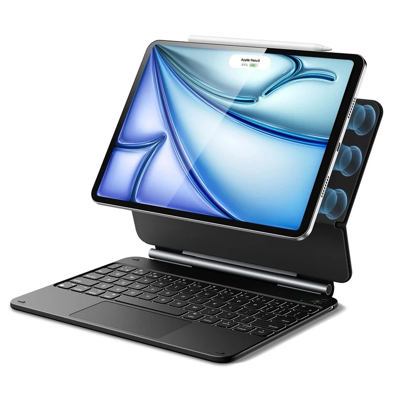 iPad Air 11” (M4) 2026 Rebound Magnetic Keyboard Case - US Layout-Black