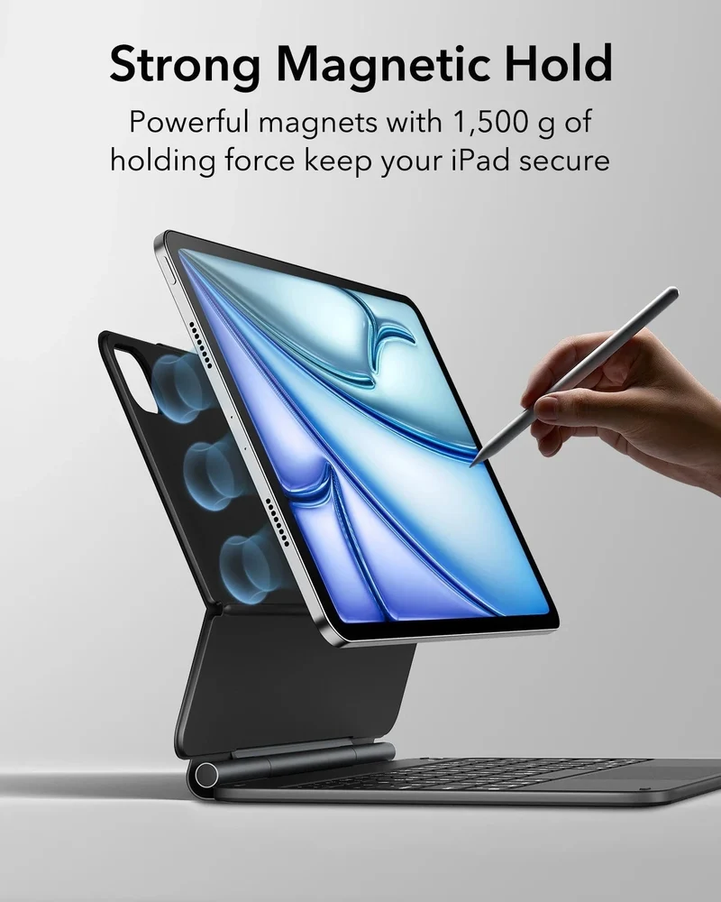 iPad Air 11” (M4) 2026 Rebound Magnetic Keyboard Case - US Layout-Black