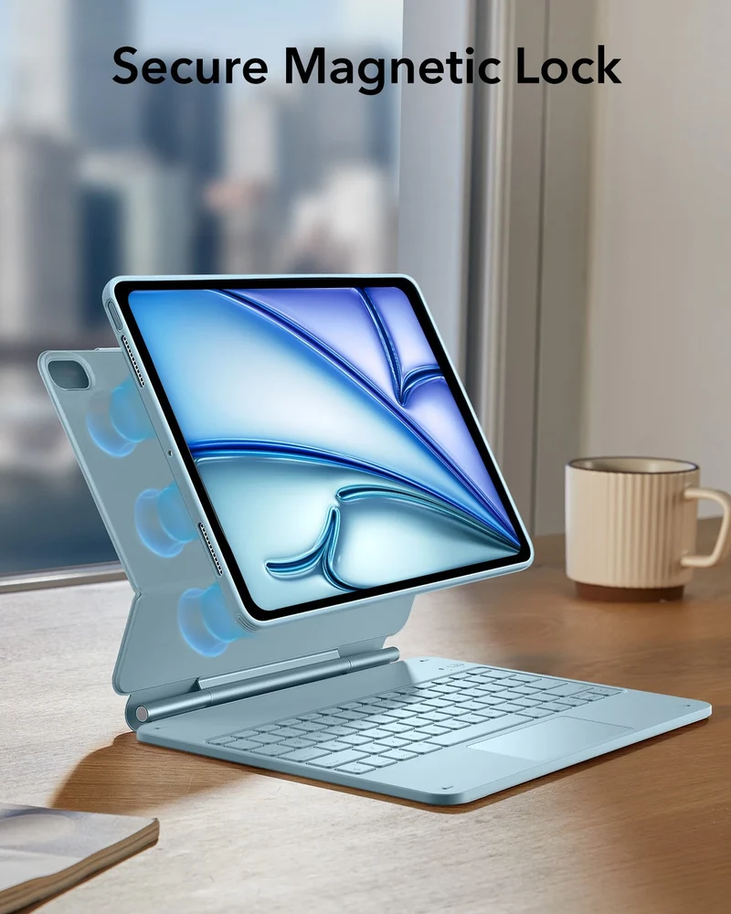 iPad Air 13” (2024) Rebound Magnetic Keyboard Case 360 - US Layout-Blue