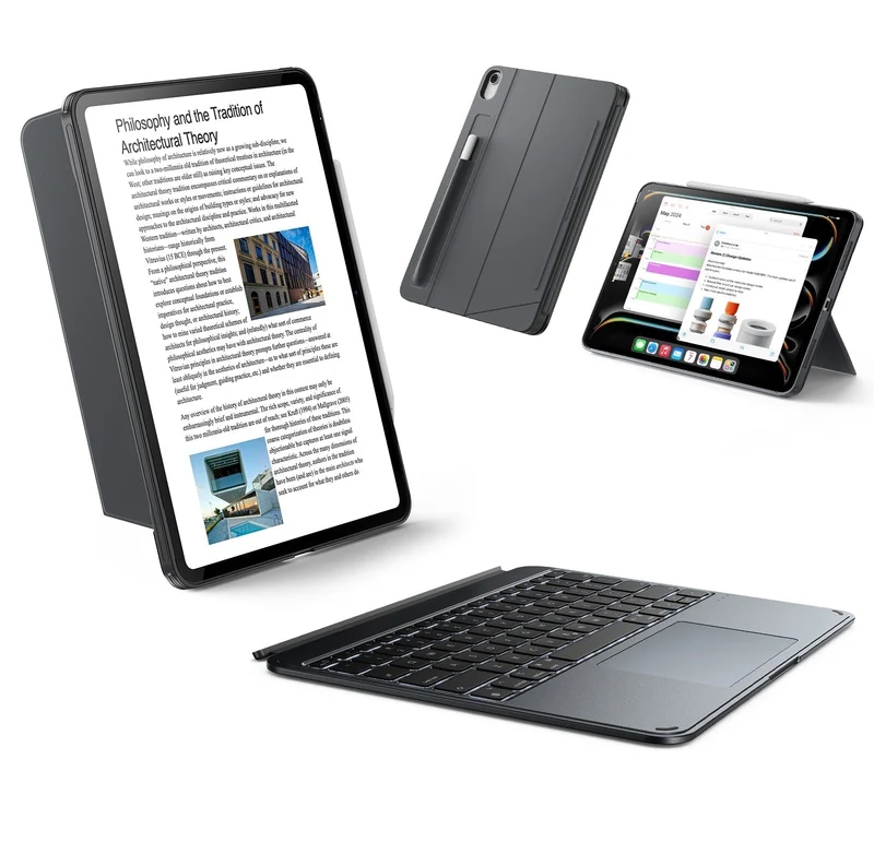 iPad Air 13" (M4) 2026 Shift Keyboard Case (Detachable) -US Layout-Dark Gray