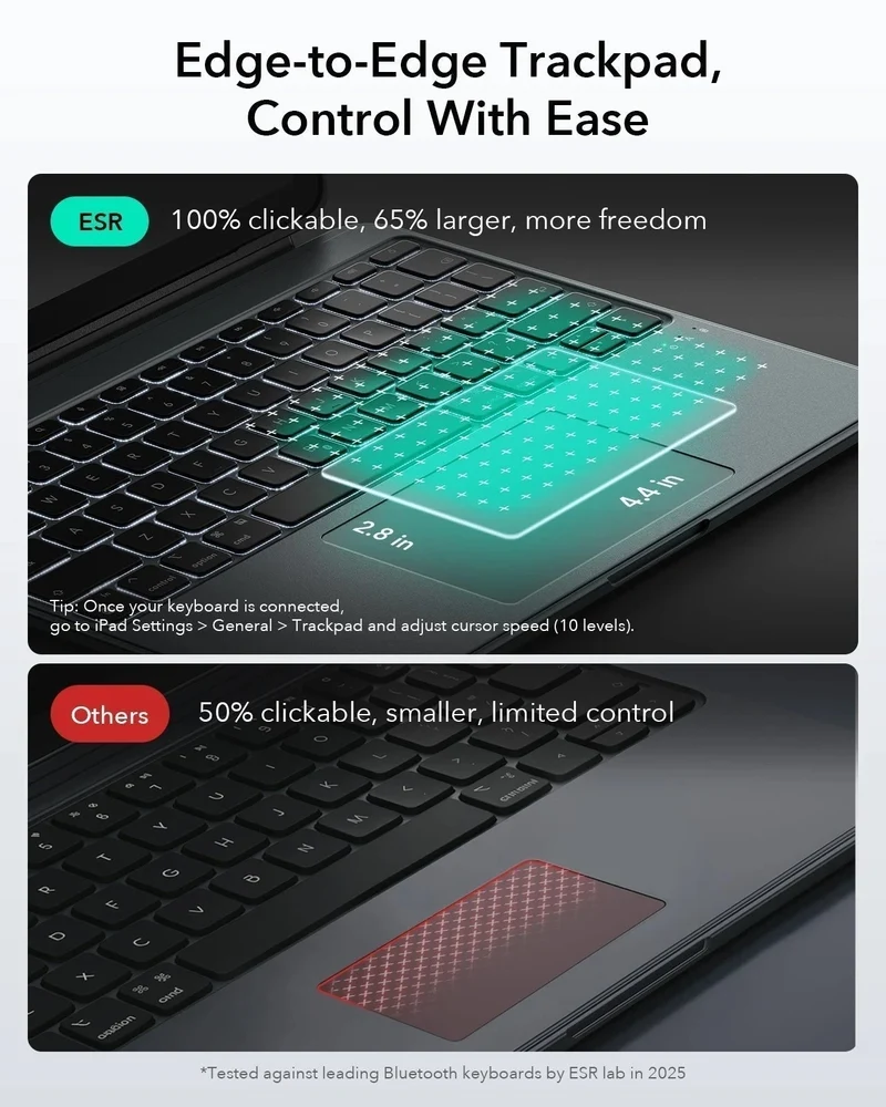 iPad Air 13" (M4) 2026 Shift Keyboard Case (Detachable) -US Layout-Dark Gray