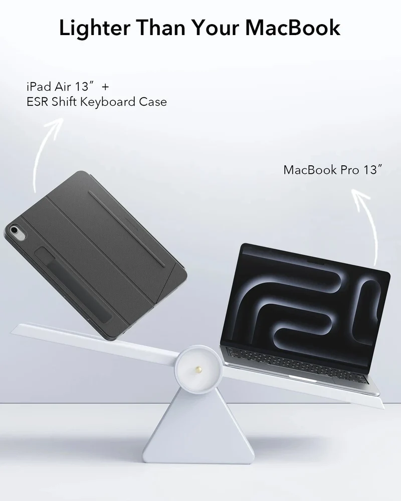 iPad Air 13" (M4) 2026 Shift Keyboard Case (Detachable) -US Layout-Dark Gray