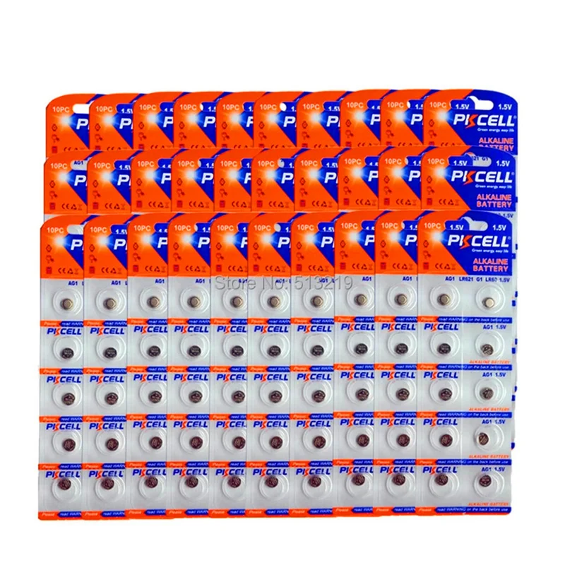 300Pcs AG1 1.5 V LR60 SR621 SR621SW 164 364A Battery For Balls, eggs, watches, calculators, remote controls