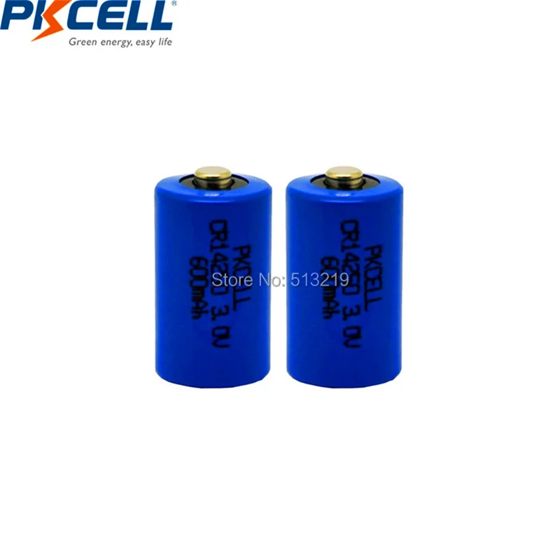 2PCS 3V lithium battery 650mAh battery for Camera, Medical equipment, Lamp, Radio, Eletronic Lock