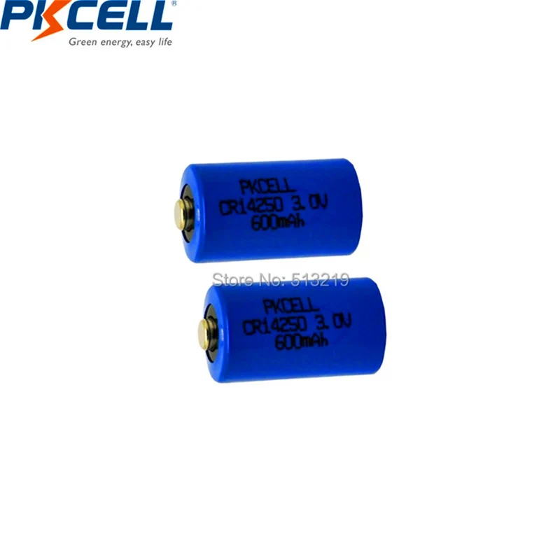 2PCS 3V lithium battery 650mAh battery for Camera, Medical equipment, Lamp, Radio, Eletronic Lock