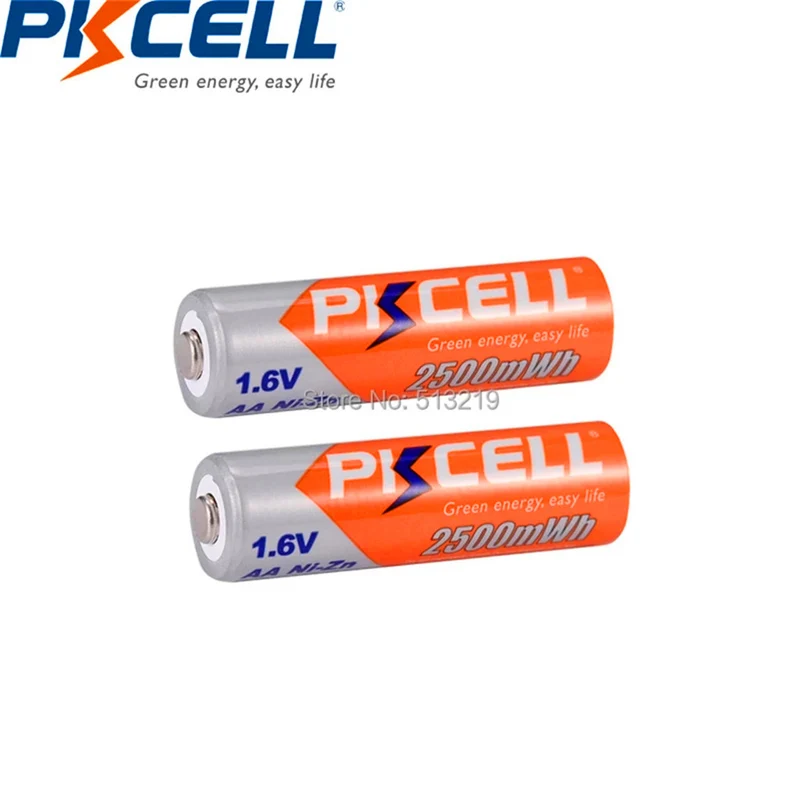 16PCS 1.6 V Ni-Zn AA 2500mWh nickel-zinc battery For digital cameras, CDs, games