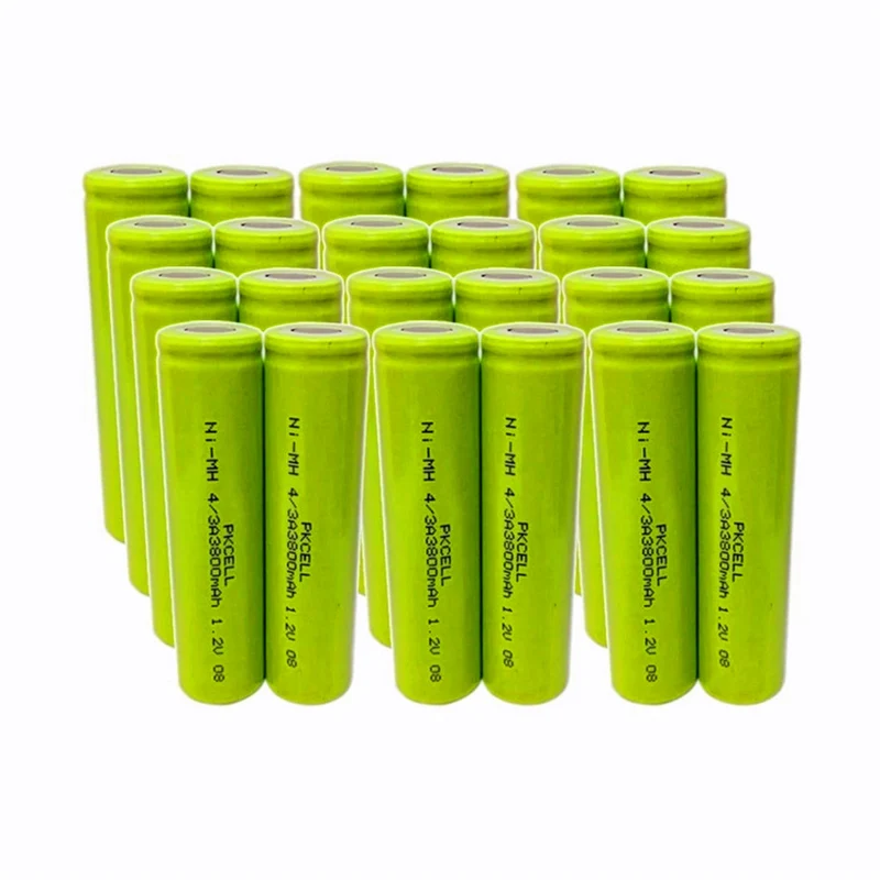 10PCS NIMH 4 / 3A 3800mAh battery For Soldering Flat Top