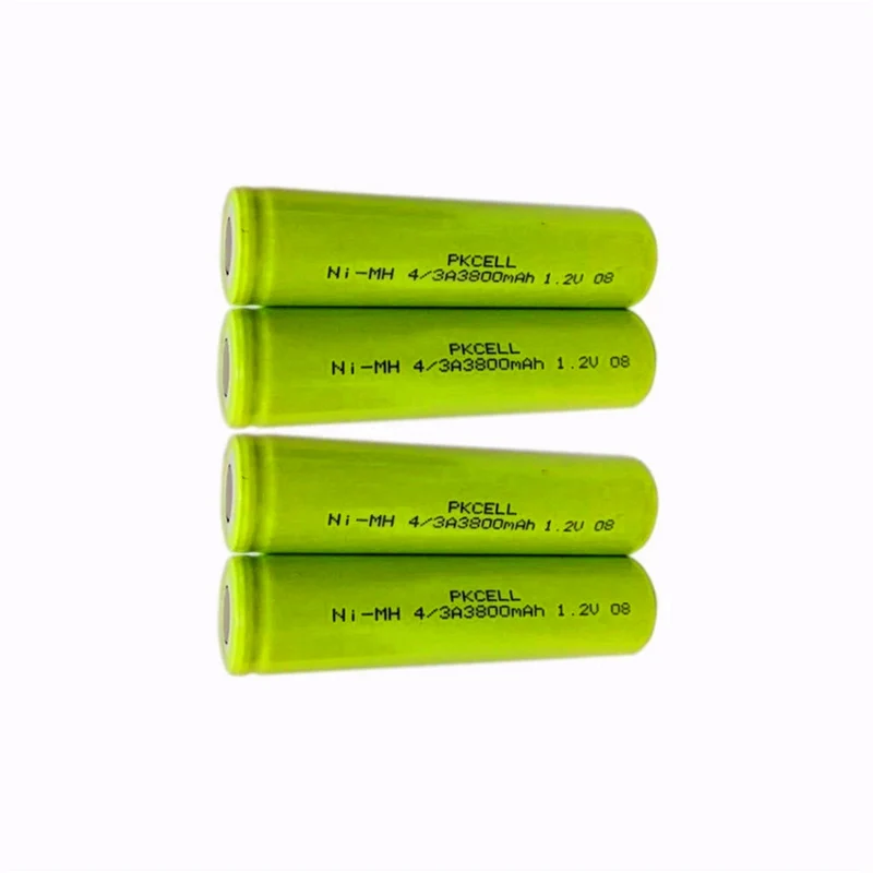 10PCS NIMH 4 / 3A 3800mAh battery For Soldering Flat Top