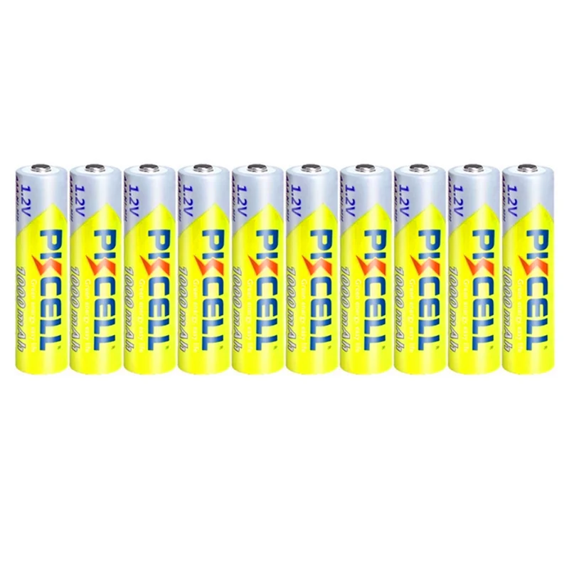 10PCS 1.2V NI MH 1000MAH AAA Rechargeable Battery for Digital camera, portable video, game
