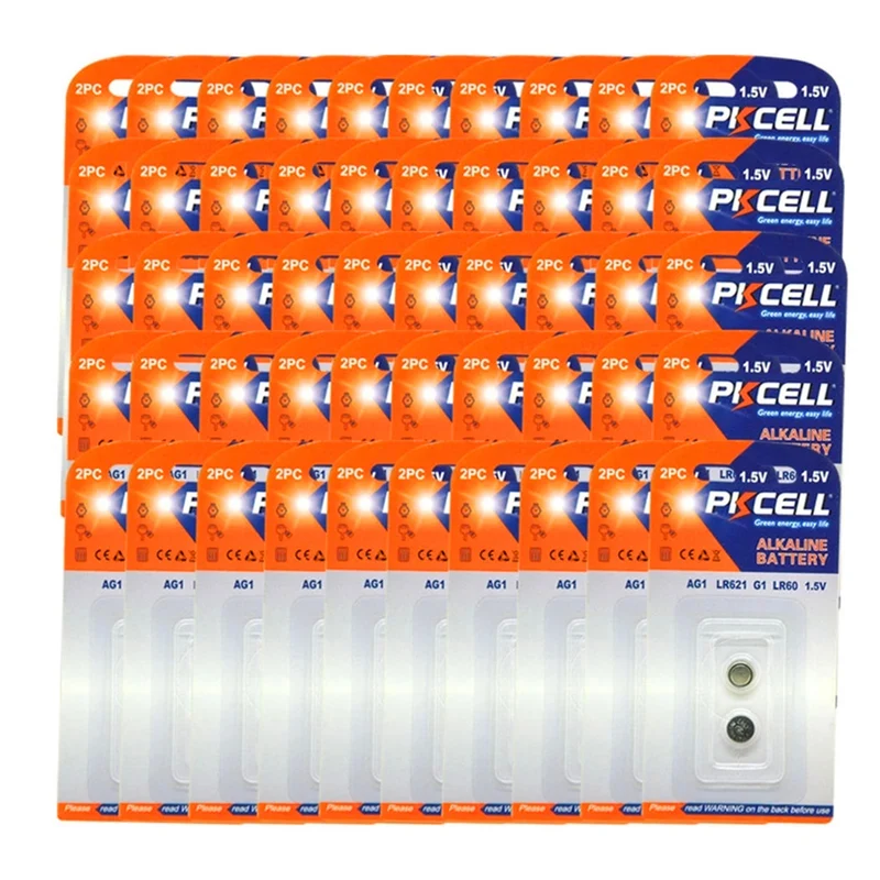 100 pieces AG1 1.5 V LR60 SR621 SR621SW 164 364A battery for Balls,eggs, watches, calculators
