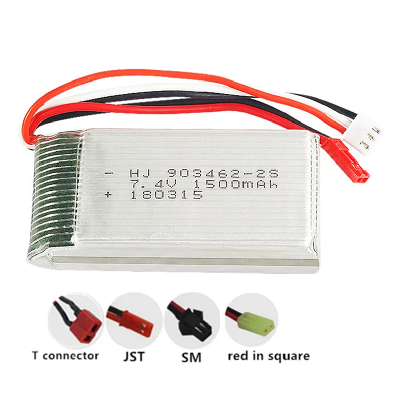 7.4V 1500mah Lipo battery for WLtoys 144001 V913 L959 L969 12428 RC cars 903462