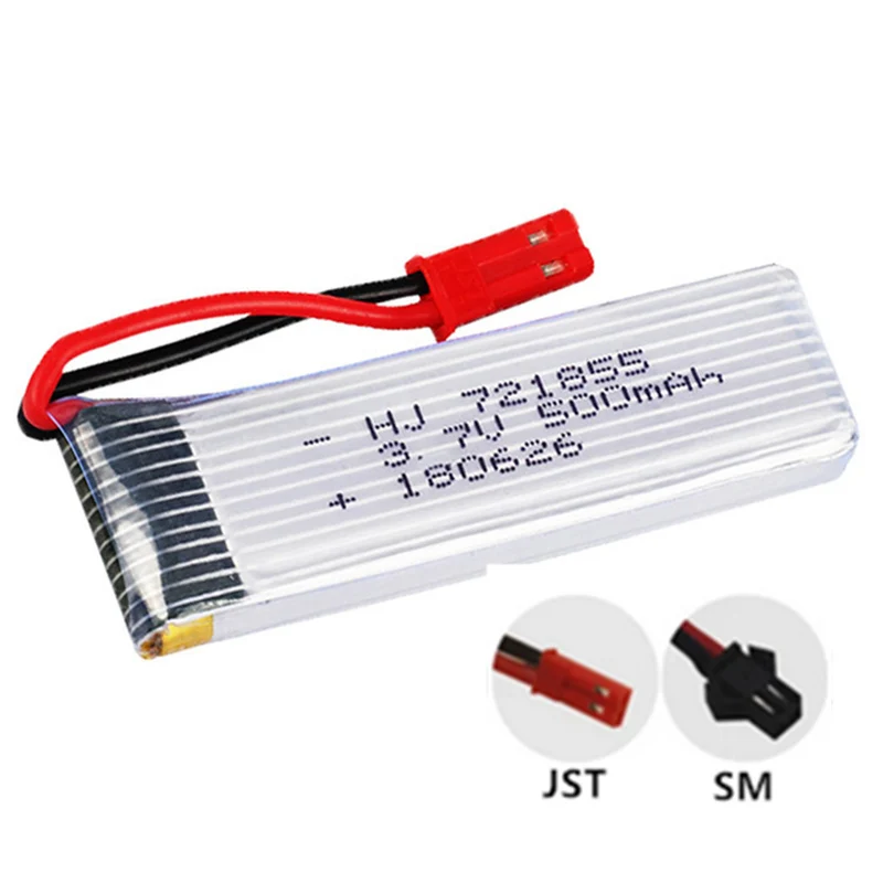 2 pieces 3.7V 500mAh 721855 Lipo Battery For WLtoys E50S E50 T37 H37 H07 RC car