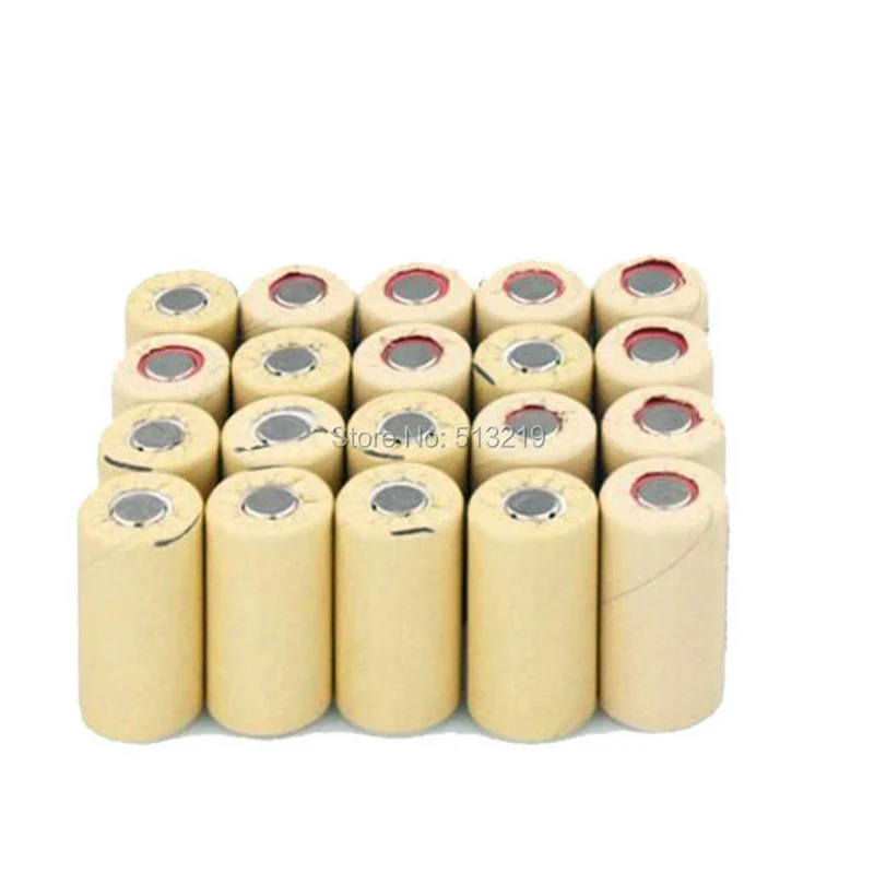 30pcs 2200mah 1.2v nicd sub c rechargeable battery power tool Paper Wrapped (Flat Top) 10C High Drain SC batteries