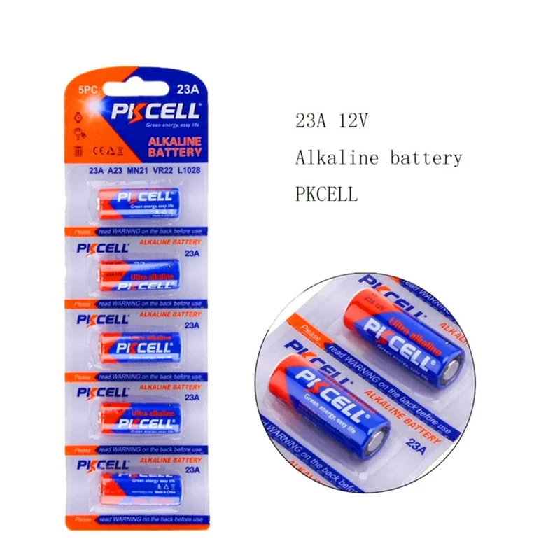 50Pcs 12V 23A 23AE 23GA Alkaline Dry Batteries Primary battery for LED light, keyless car remote control, sex toys