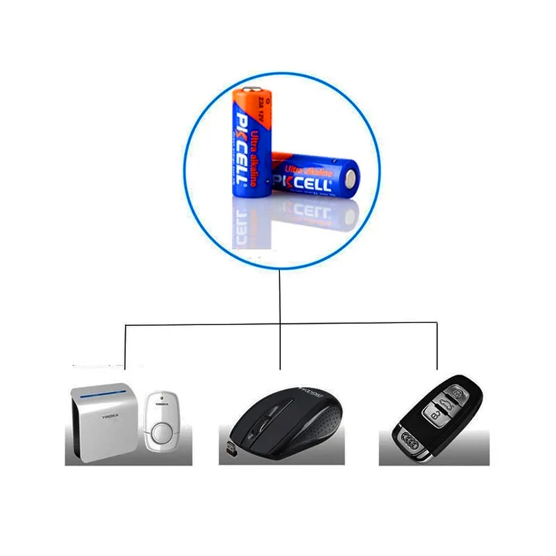 50Pcs 12V 23A 23AE 23GA Alkaline Dry Batteries Primary battery for LED light, keyless car remote control, sex toys