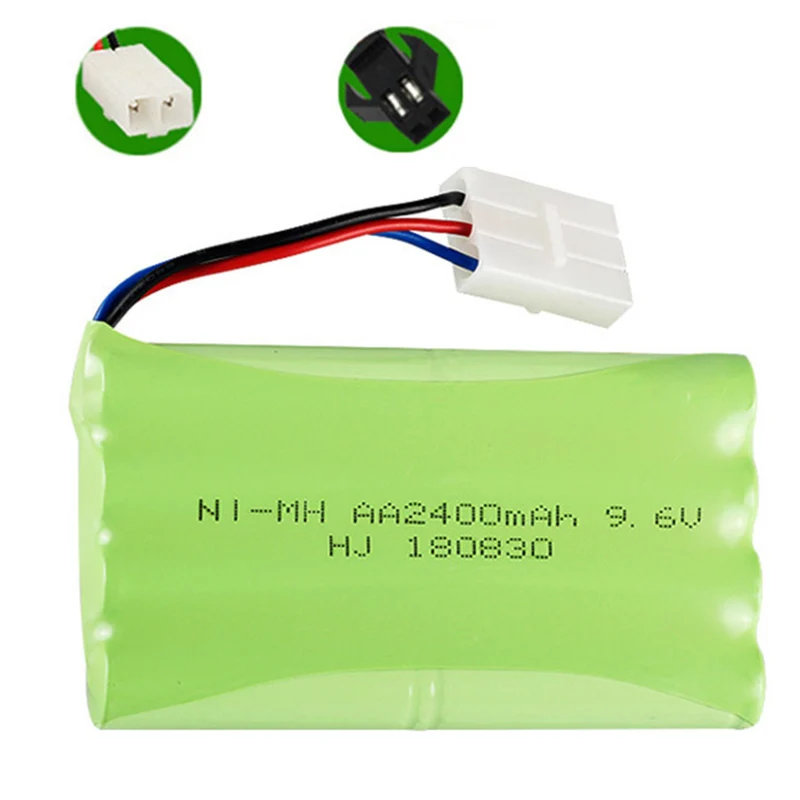 9.6v 2400mah AA NiMH Rechargeable Battery with SM/KET-2P/3P Connector For Rc toys Cars Tanks Robots Boat