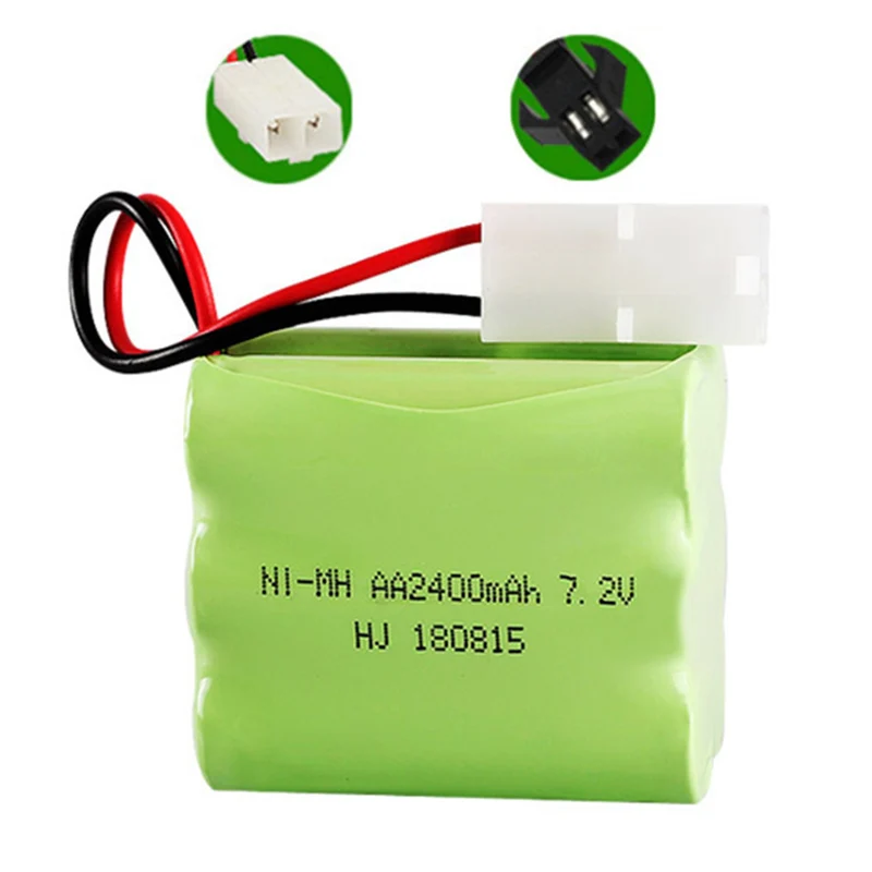 7.2v 2400mah AA NiMH Rechargeable Battery with SM/KET-2P Connector For Rc toys Cars Tanks Robots Boat