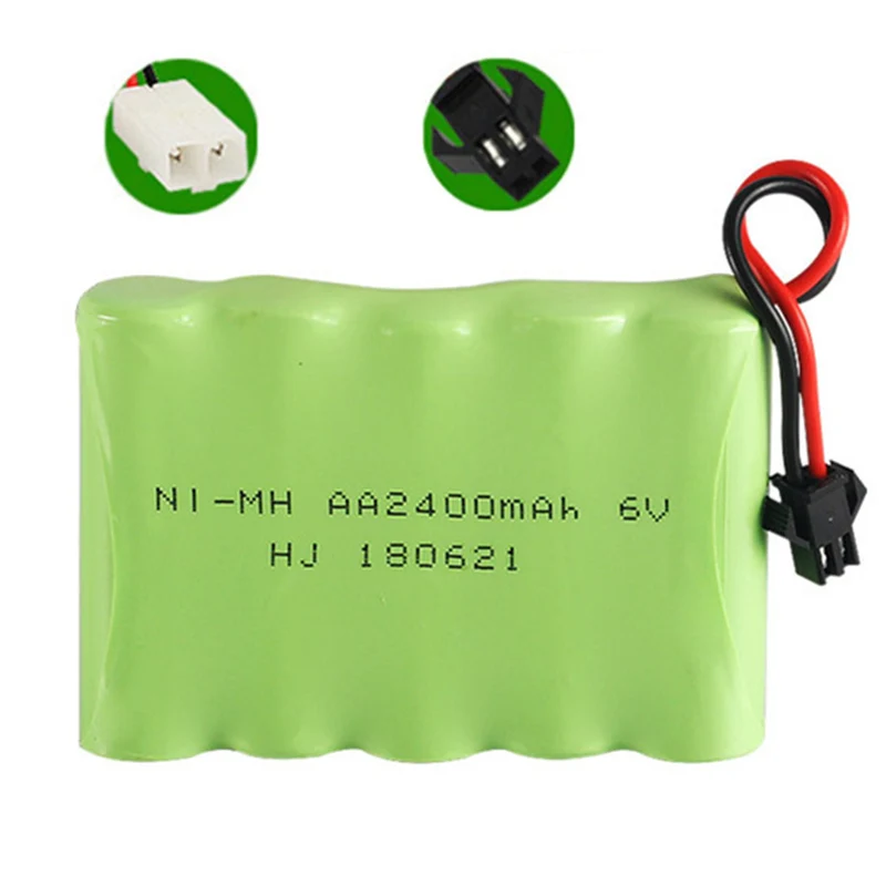6.0v 2400mah AA NiMH Rechargeable Battery with SM/KET-2P Connector For Rc toys Cars Tanks Robots Boat