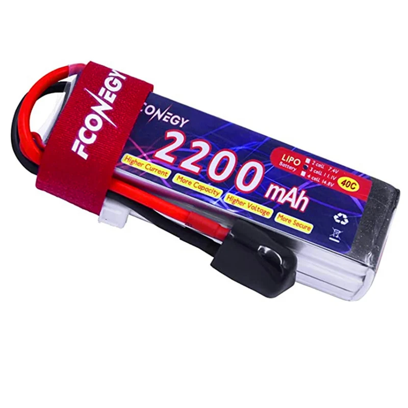 11.1V 2200mAh LiPo battery with XT60 connector for RC Quadcopter Drone FPV，LOSI, Team Associated, HPI, Tamiya, Kyosho