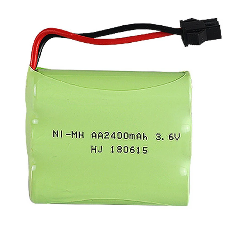 3.6v 2400mah AA NiMH Rechargeable Battery with SM/KET-2P Connector For Rc toys Cars Tanks Robots Boat