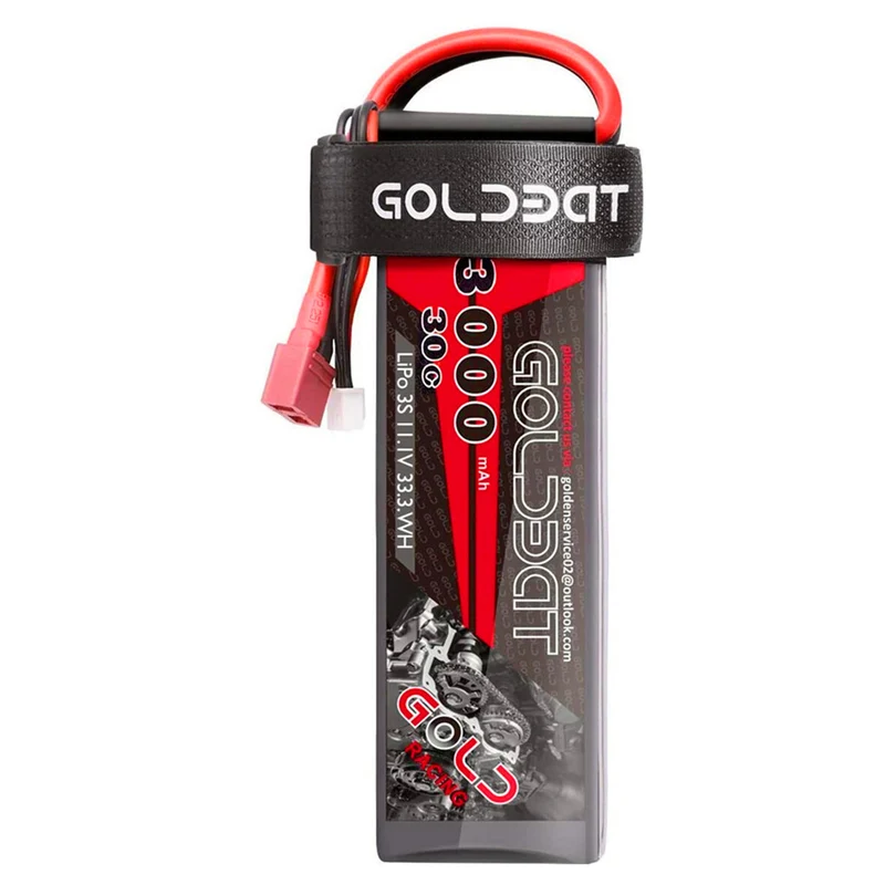 11.1V 3000mAh LiPo battery with Dean T connector for Traxxas Slash, Slash 4x4, Tamiya Super Clodbuster