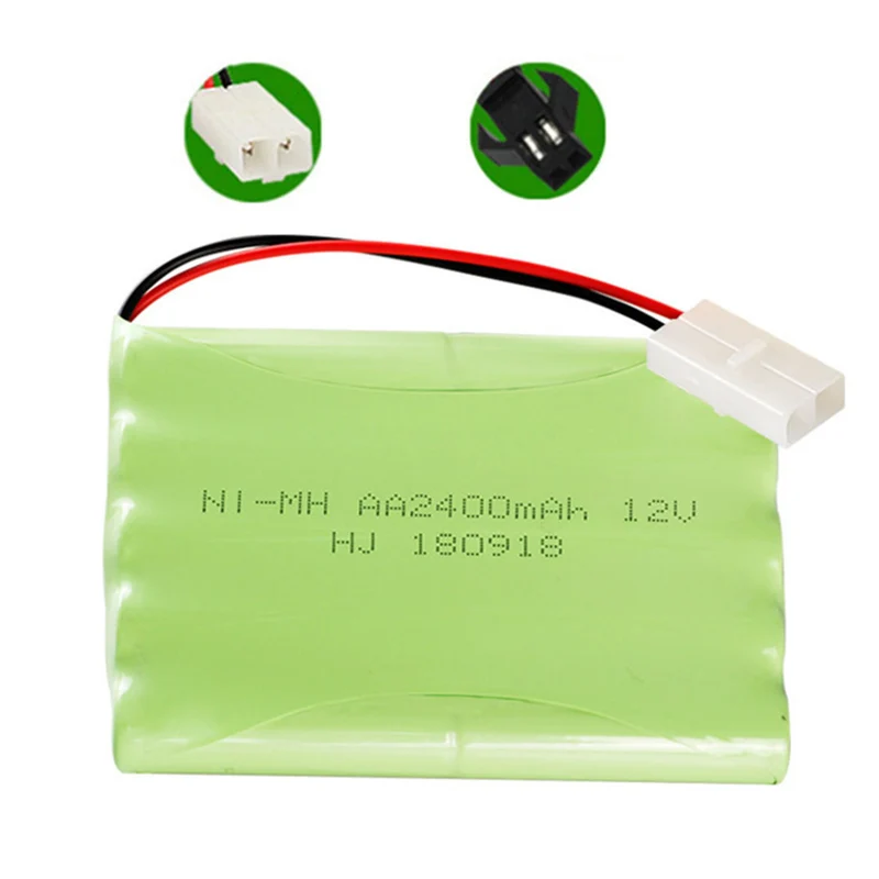 12v 2400mah AA NiMH Rechargeable Battery with SM/KET-2P Connector For Rc toys Cars Tanks Robots Boat