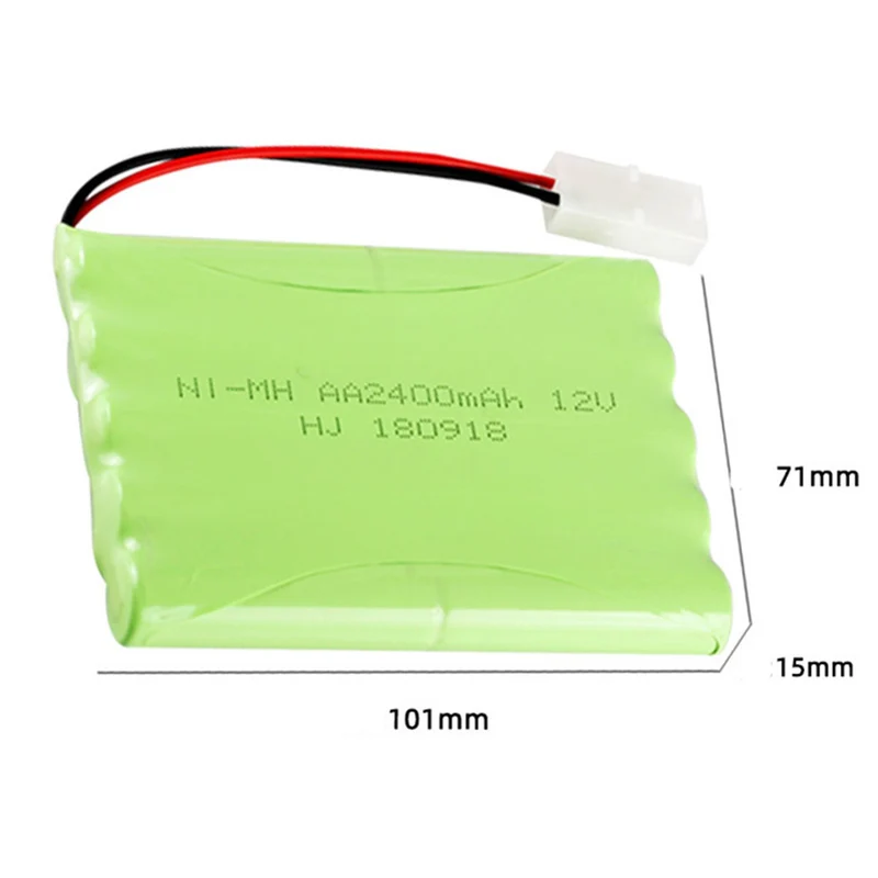 12v 2400mah AA NiMH Rechargeable Battery with SM/KET-2P Connector For Rc toys Cars Tanks Robots Boat