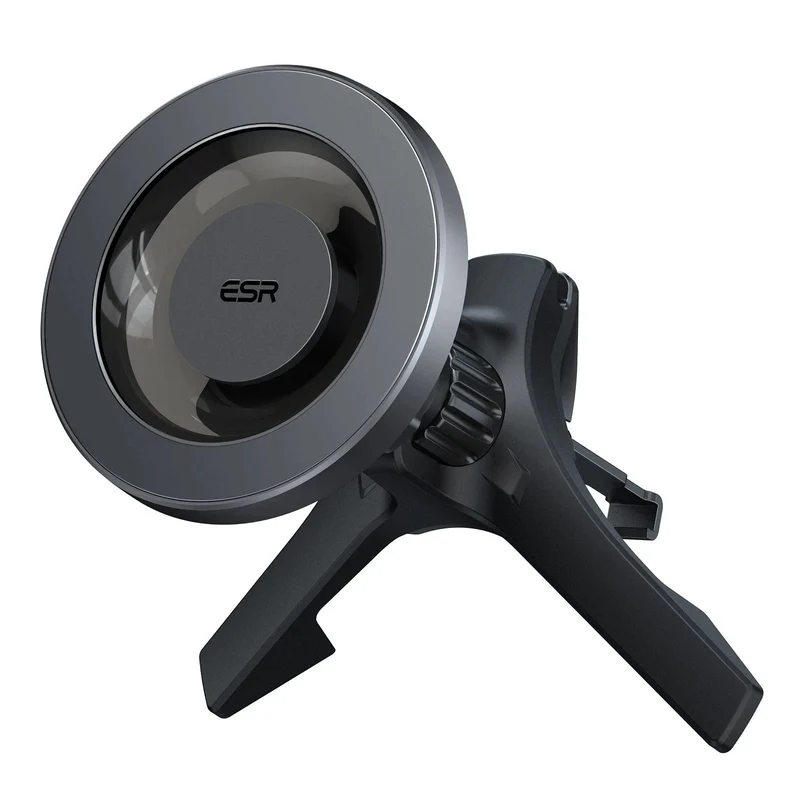 Magnetic Car Phone Mount (HaloLock) - Metallic Grey