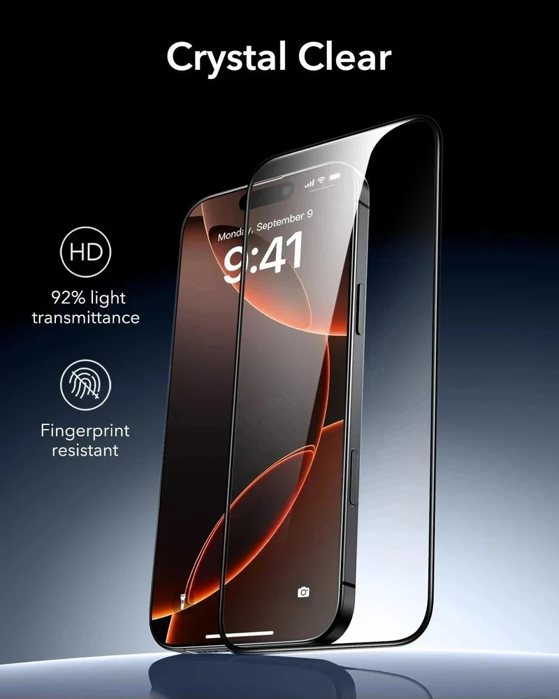 iPhone 16 Pro Max Classic Hybrid Magnetic Case (Camera Control) & Screen Protection Bundle - Clear