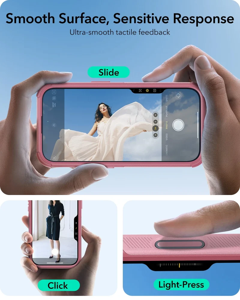 iPhone 16 Cyber Tough Magnetic Case (Camera Control, Stash Stand) - Pink