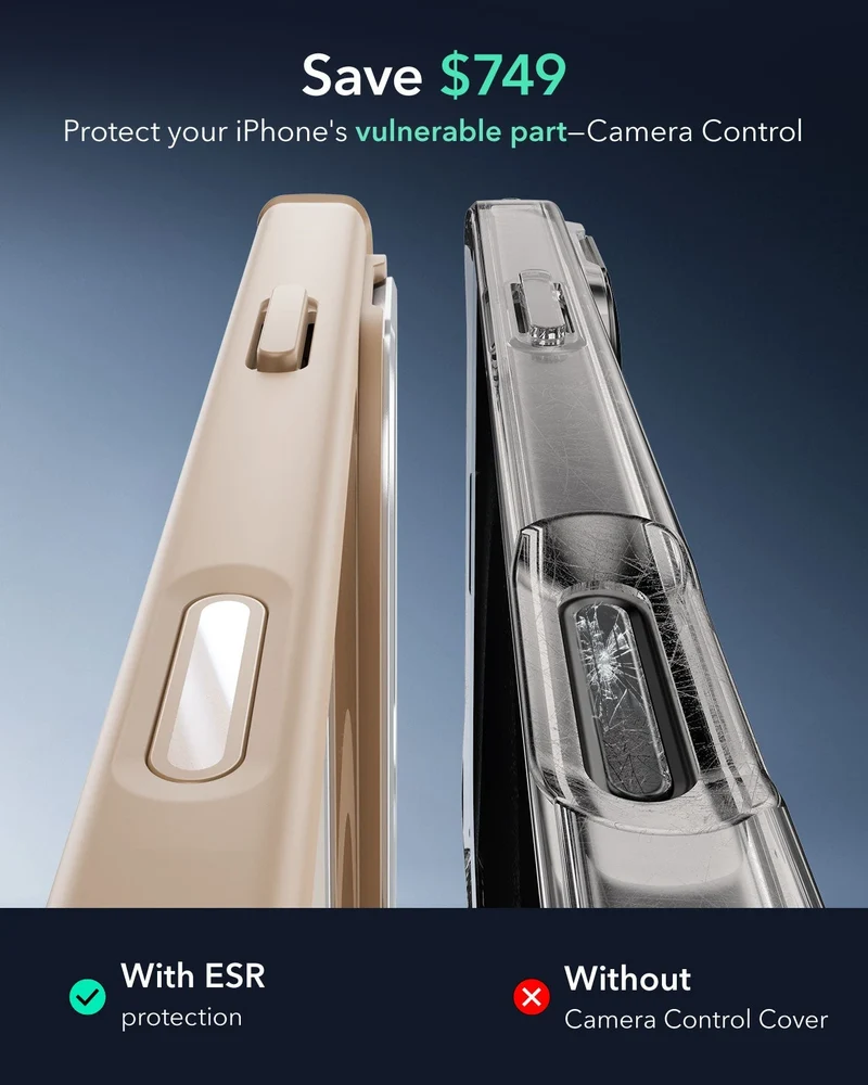 iPhone 16 Pro Armor Tough Magnetic Case (Camera Control, Stash Stand) - Desert Titanium