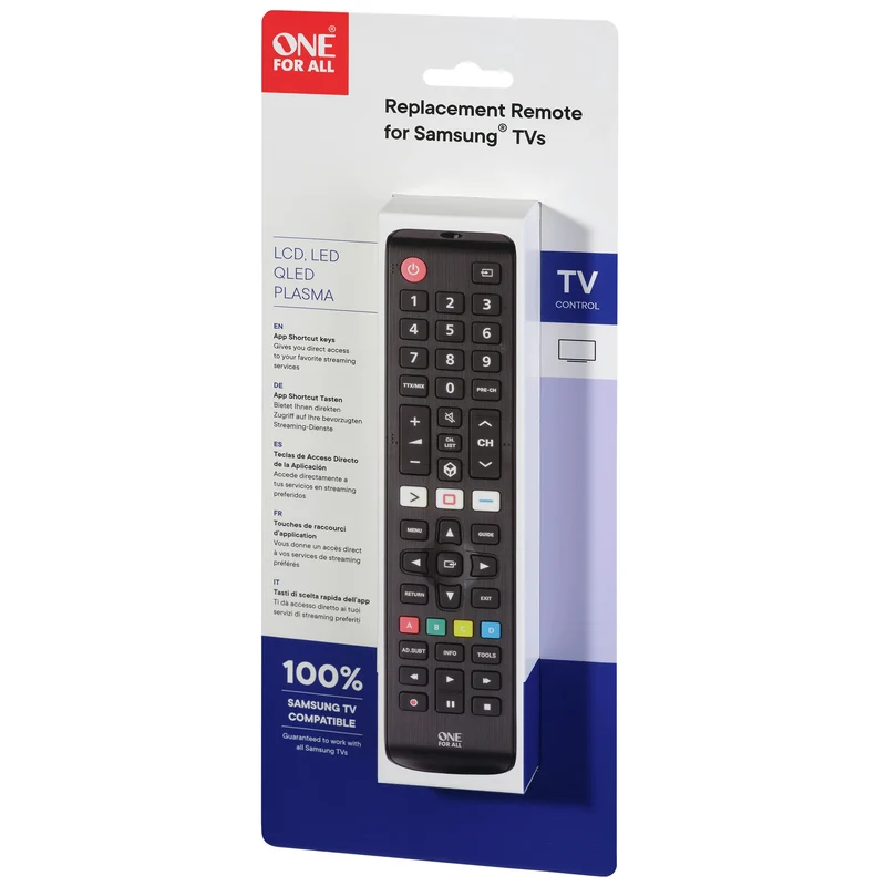 ONE FOR ALL - Telecommande - Convient pour Samsung - URC4910