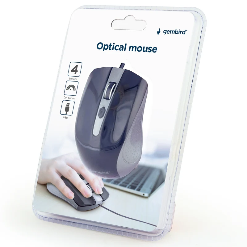 GEMBIRD - Souris - MUS4B01GB - Filaire - USB-A