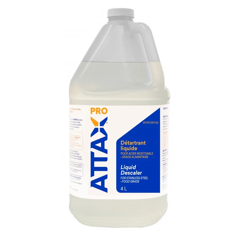 Liquid Descaler for Stainless Steel (Food Grade) - 4 L (1.06 gal) - Attax® Pro