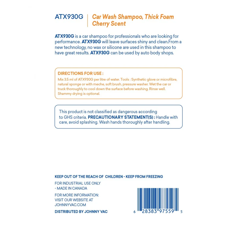 Attax® Pro Dense Foam Car Wash Shampoo - 4 L (1.06 gal)